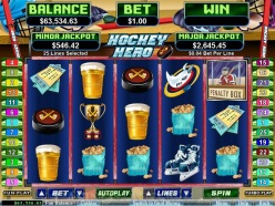 Play Hockey Hero Slots now!